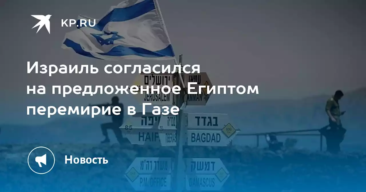 Израиль согласился на предложенное Египтом перемирие в Газе
