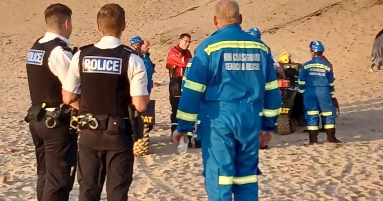 Boy, 9, 'up to his neck in water' as helicopter sent to Formby beach