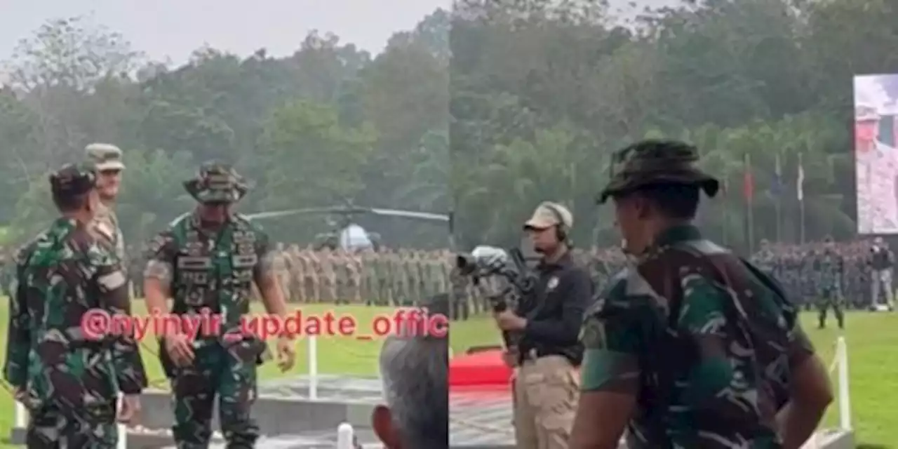 Momen Panglima TNI Lupa Bawa Tongkat Komando lalu Ambil Sendiri, Aksinya Disorot | merdeka.com