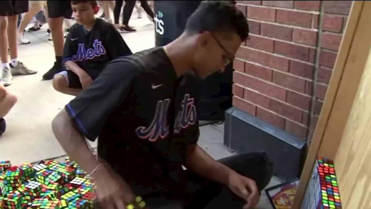 New Art Installation at Citi Field Inspired by the Rubik's Cube