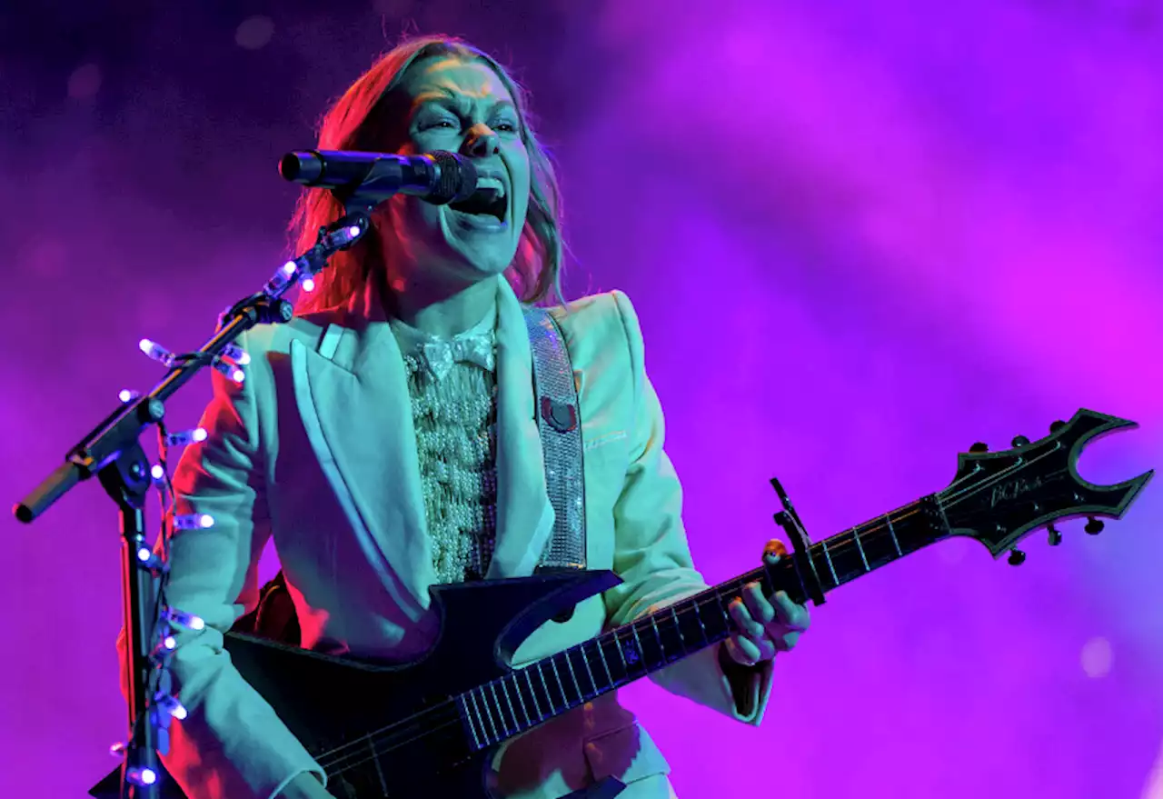 Phoebe Bridgers stage dives at Outside Lands set