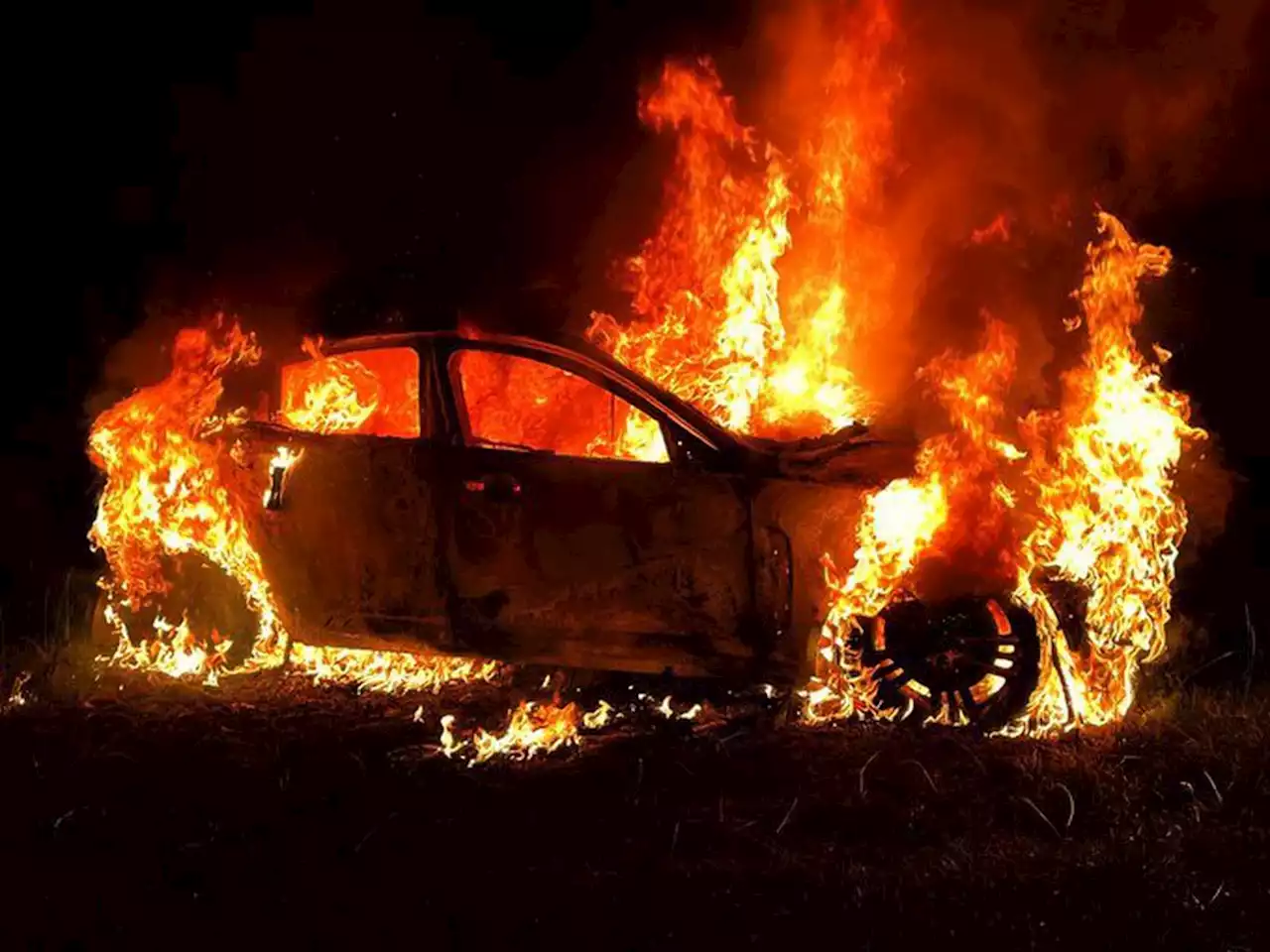 Car destroyed by 'deliberate' blaze as fire crews find vehicle fully alight