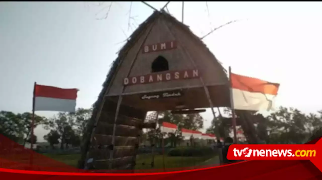 Sambut HUT RI ke 77, Ratusan Bendera merah Putih Hiasi Persawahan di Kulon Progo