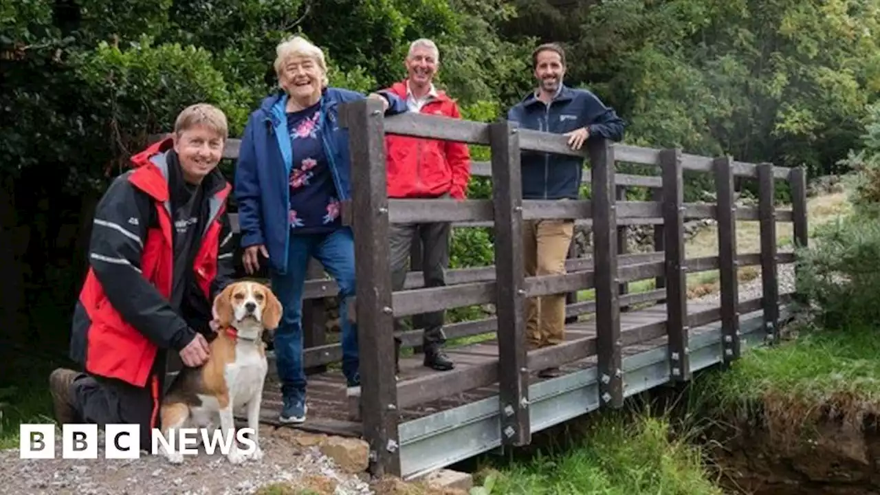 Recycled plastic bridge in Yorkshire Dales the 'county's first'