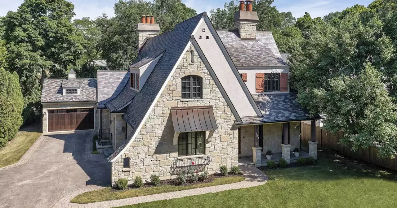 Glencoe 5-bedroom home with first-floor office, bluestone patio: $2M