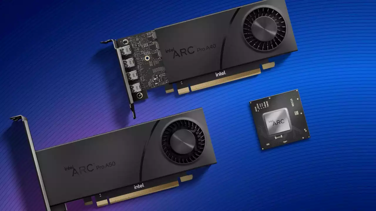 Workstation-Grafikkarten: Intel stellt Arc Pro A50, Arc Pro A40 und Arc Pro A30M vor