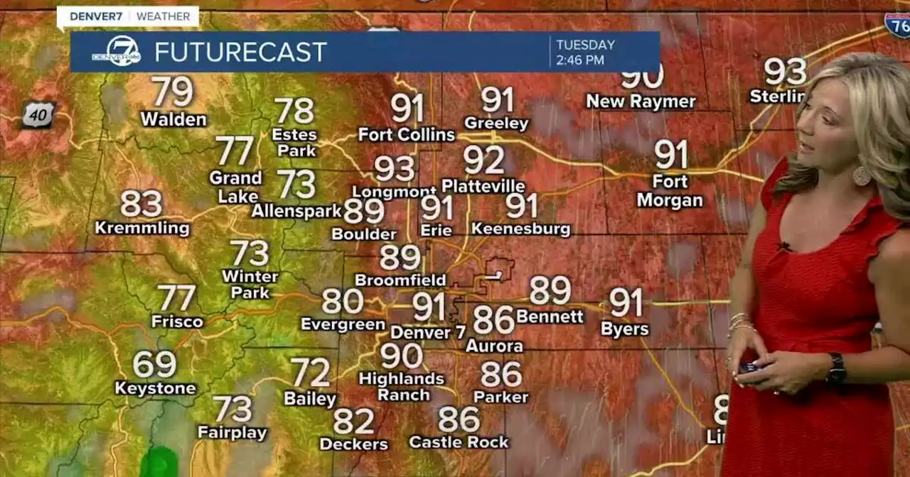 Much warmer and drier in Denver for the next few days