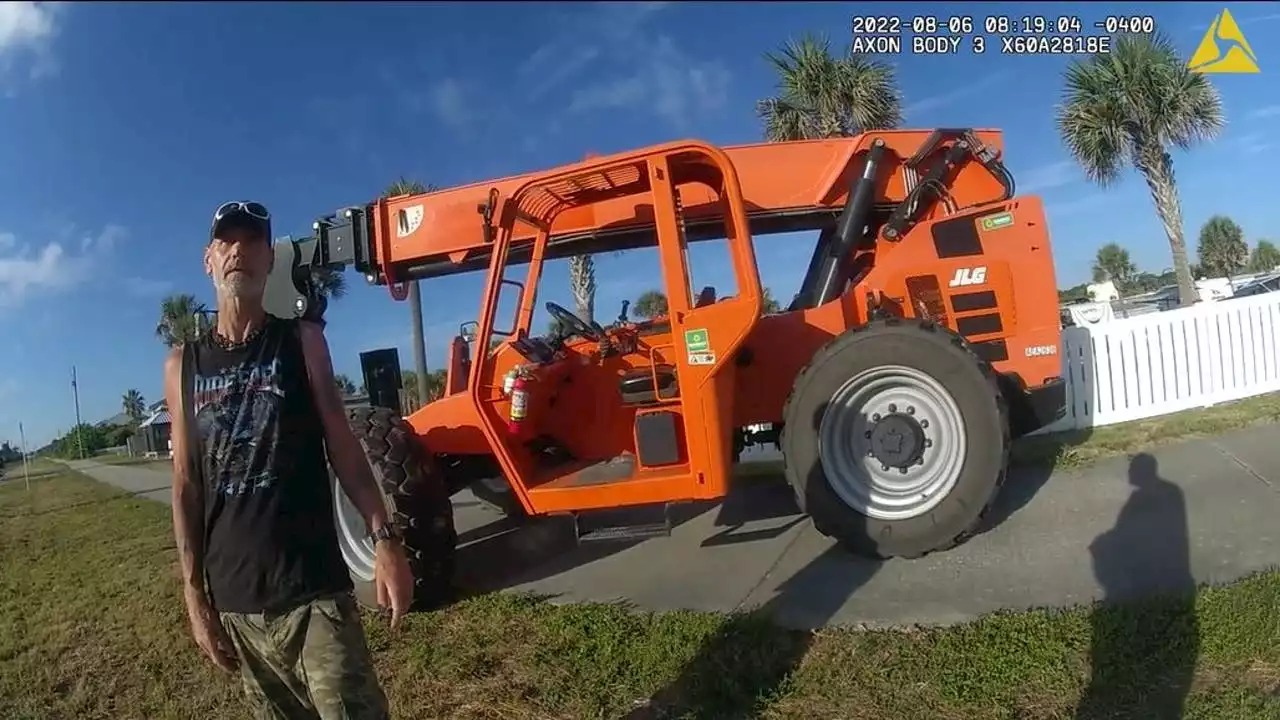 Florida man takes joyride in stolen construction equipment, leaving 'path of destruction': deputies