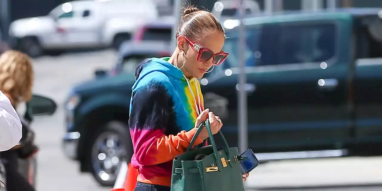 Jennifer Lopez Steps Out in a Tie-Dye Sweat Suit and Yet Another Birkin