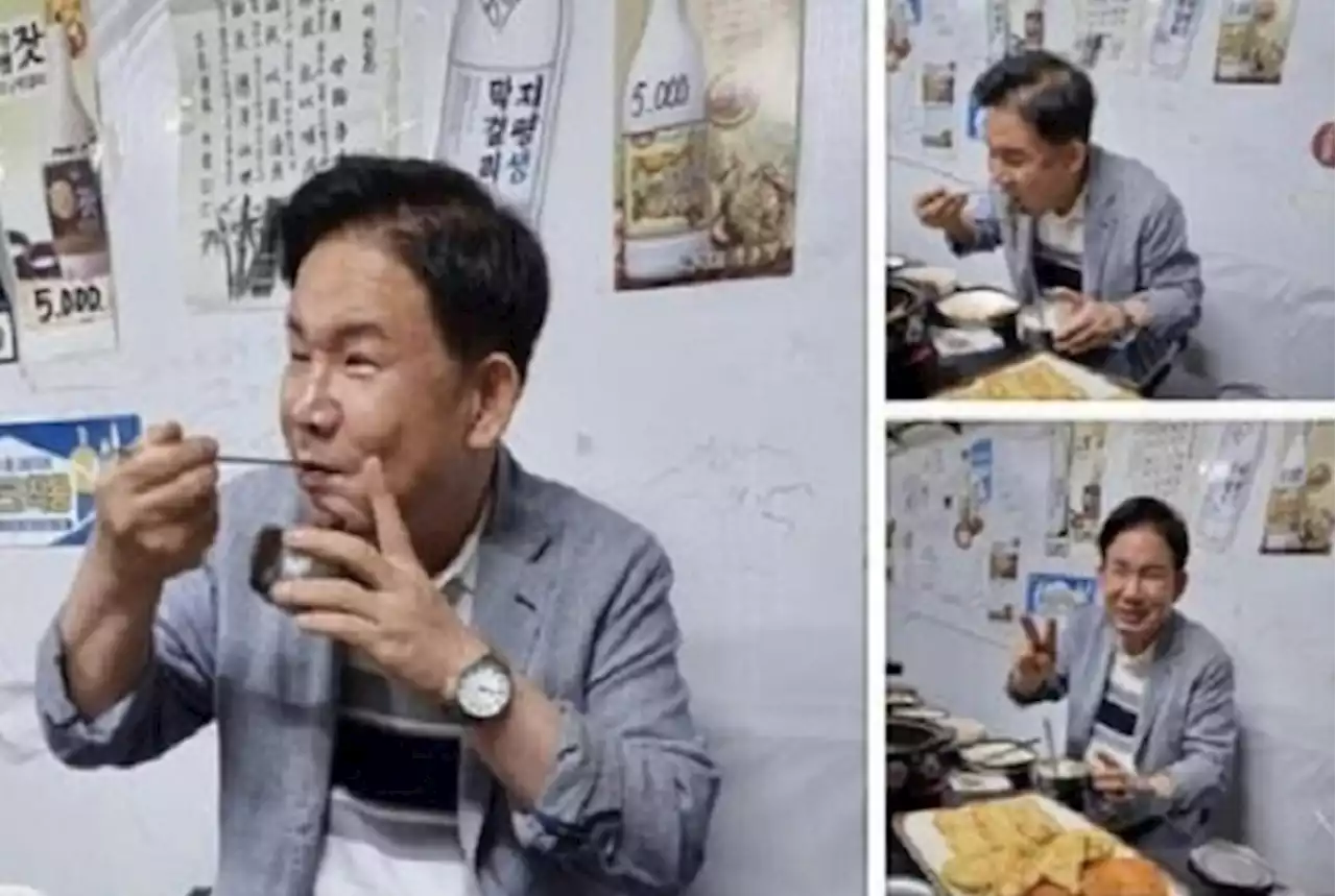 비 때문에 난리인데…'먹방 사진' 올린 마포구청장 논란