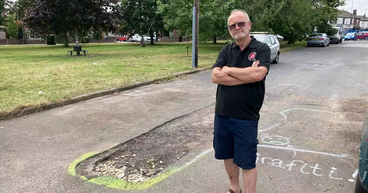 Homeowner plans to turn pothole into lake to stop drivers parking