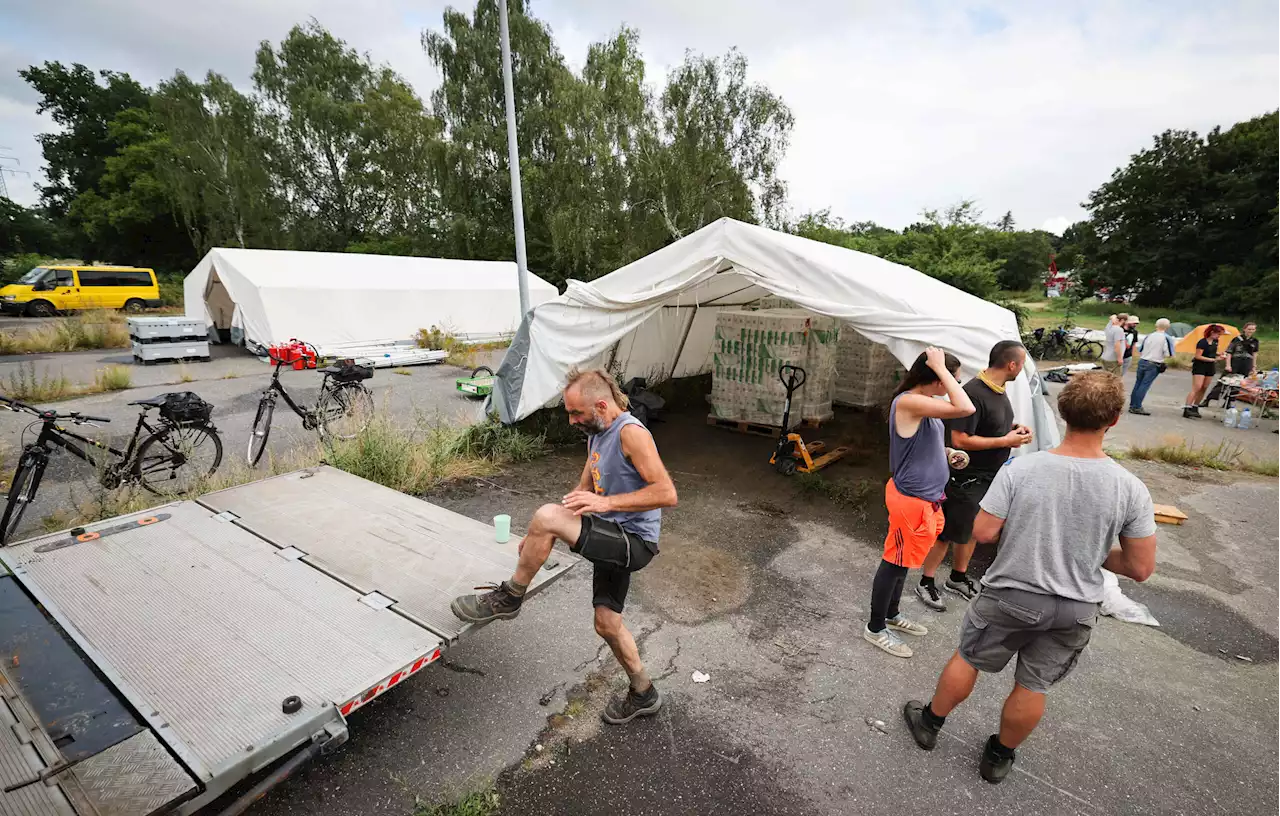 Eine Woche lang streiken: Klima-Protestcamp am Altonaer Volkspark