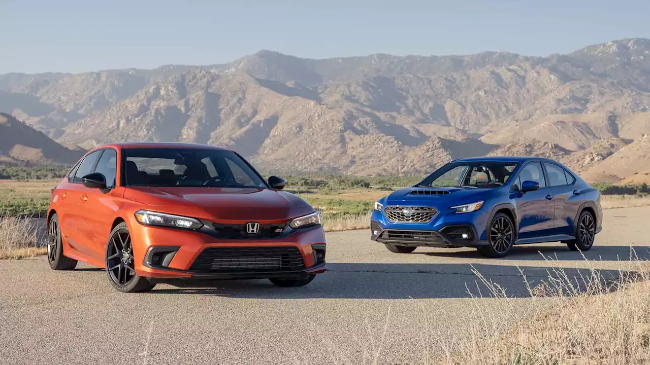 2022 Honda Civic Si vs. Subaru WRX Comparison Test: Strange Bedfellows, Right?