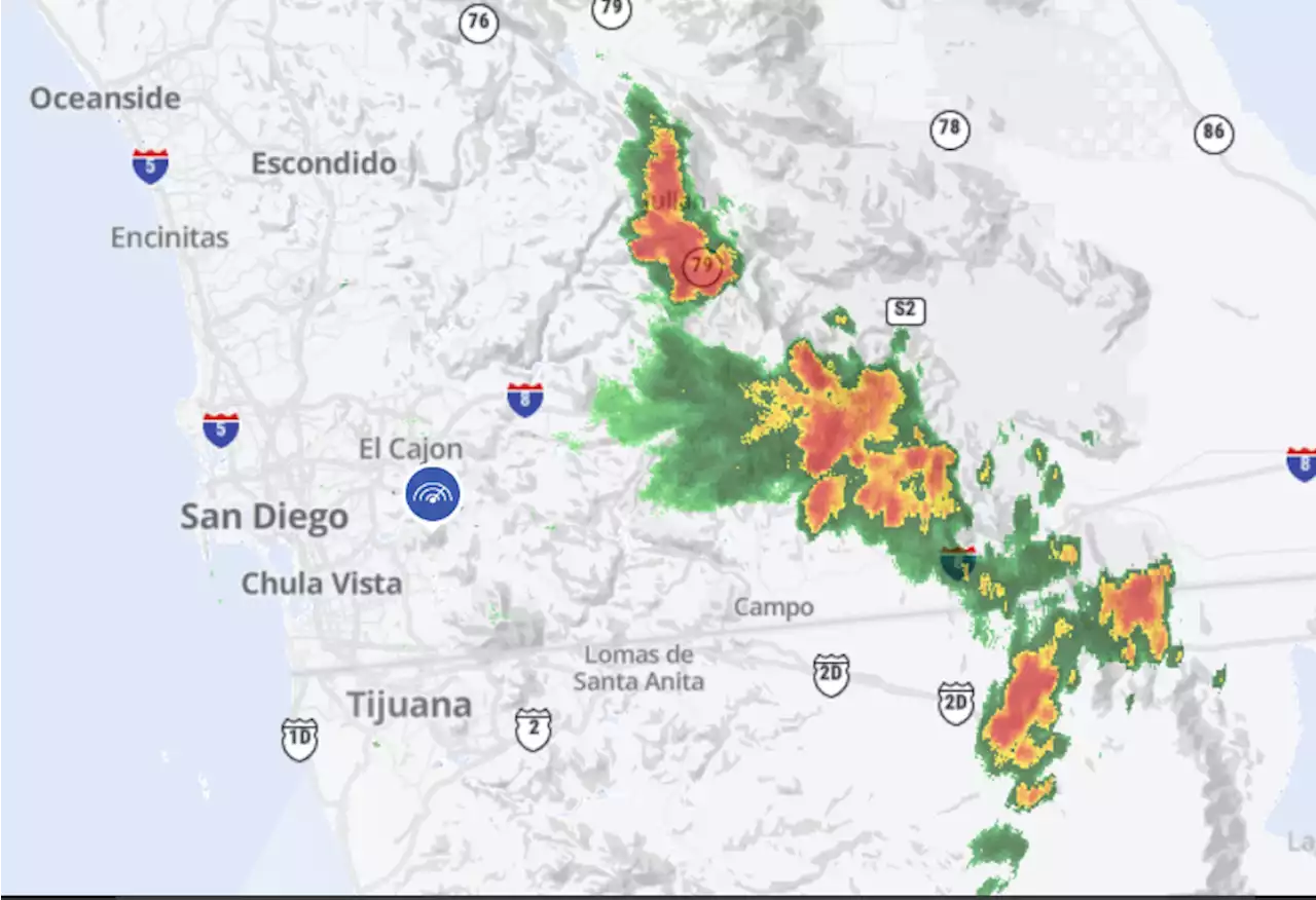 Life-Threatening Flash Flooding Expected in Southeastern San Diego County