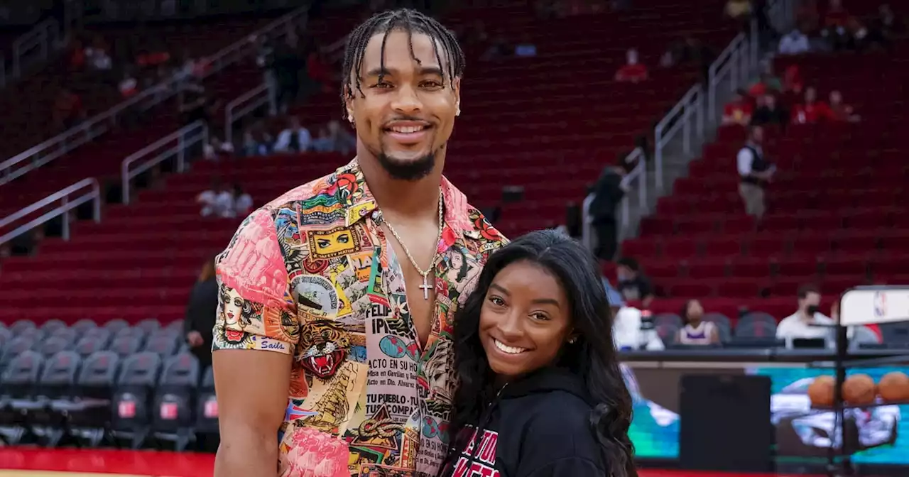 Simone Biles's Crop Top and Shorts Are a Tribute to Her Fiancé