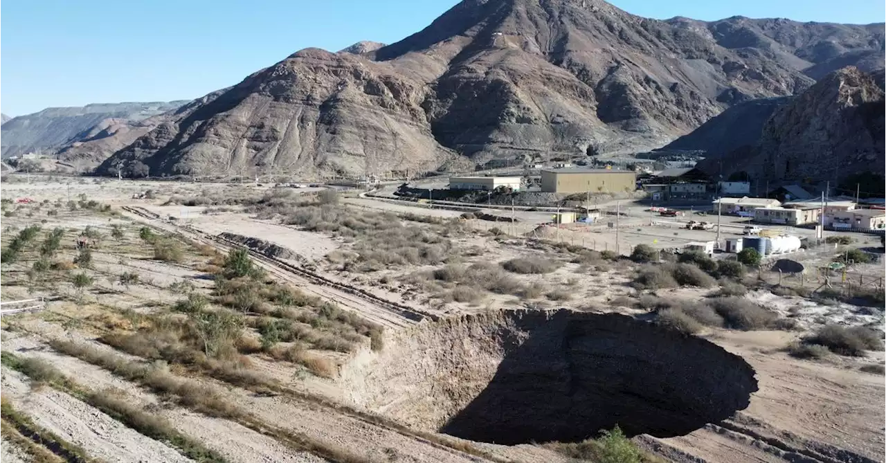 Chile to 'sanction' those responsible for sinkhole near copper mine