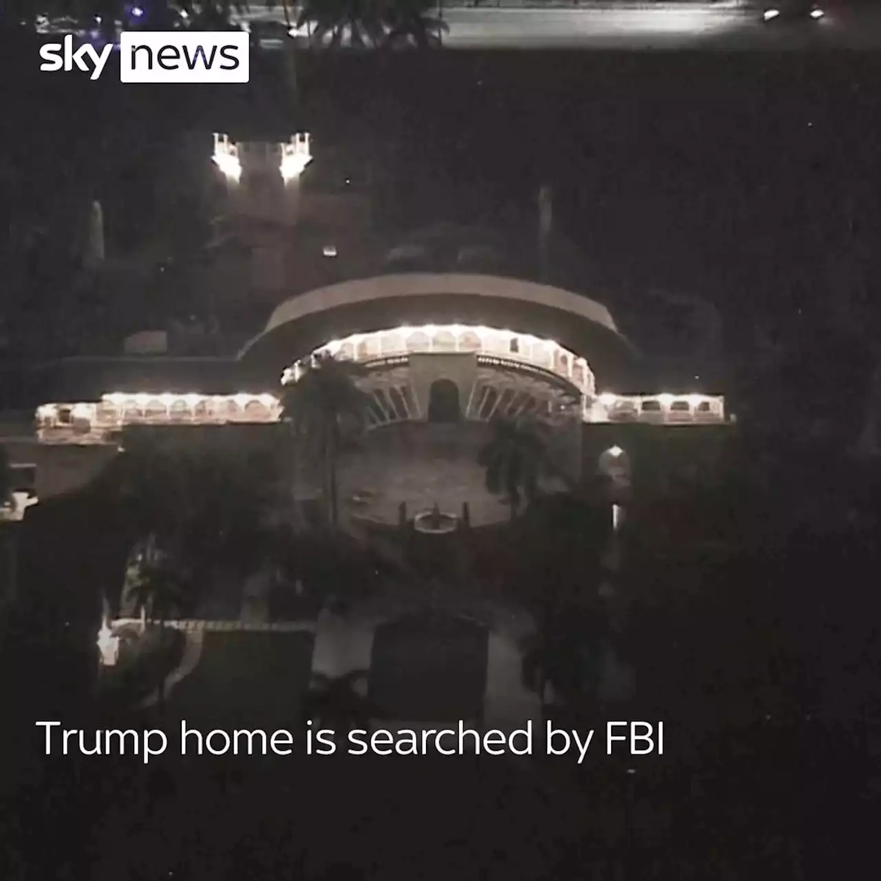 FBI searches former president Donald Trump's Mar-a-Lago estate in Florida