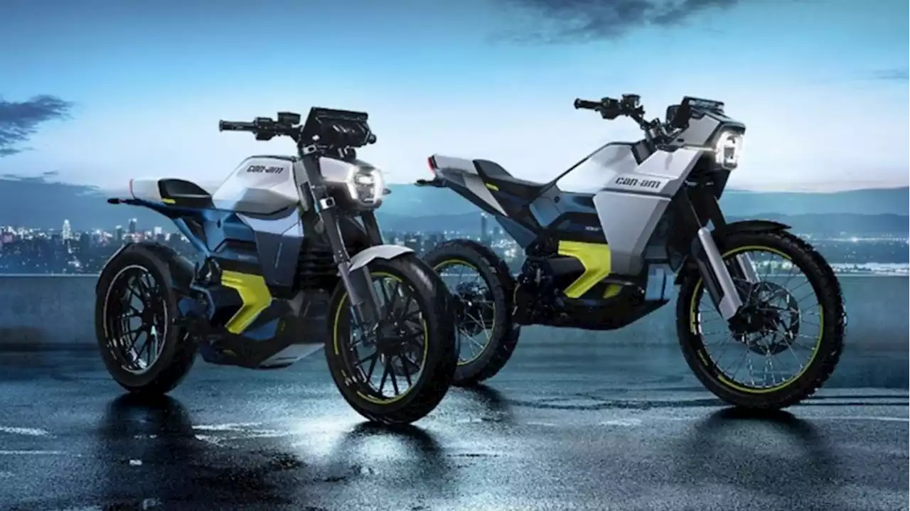 Can-Am shows two electric motorcycles for on- and off-road