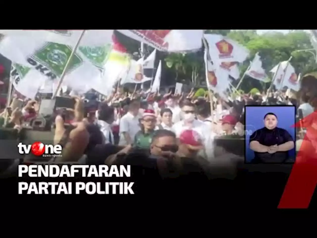 Berbondong-bondong Parpol Daftar ke KPU - tvOne