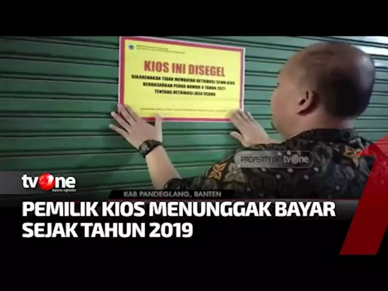 Menunggak Bayar, Kios Disegel - tvOne