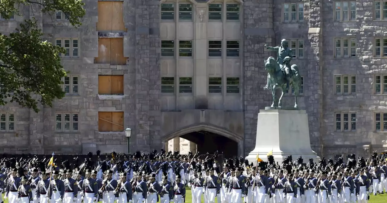 Ku Klux Klan plaque on display at West Point