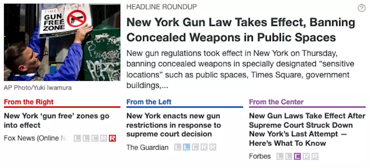 New York Gun Law Takes Effect, Banning Concealed Weapons in Public Spaces