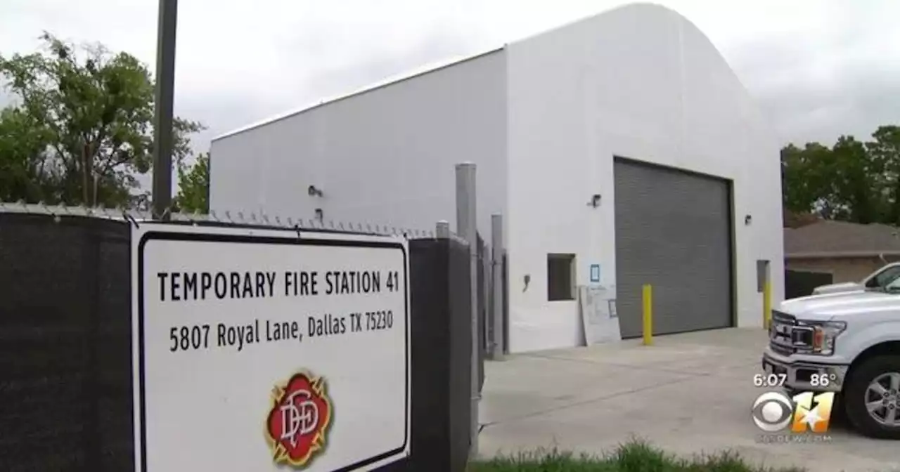 Long delayed replacement for tornado damaged fire station in Dallas opens, but it's temporary