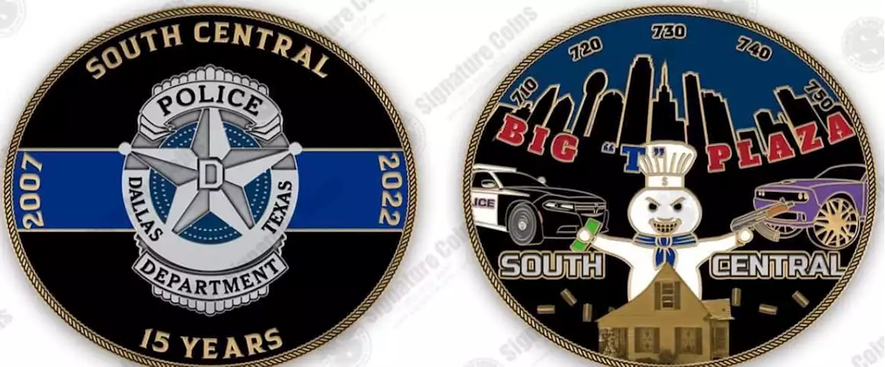 White Dallas officer on leave after making coin Black Police Association says is racist