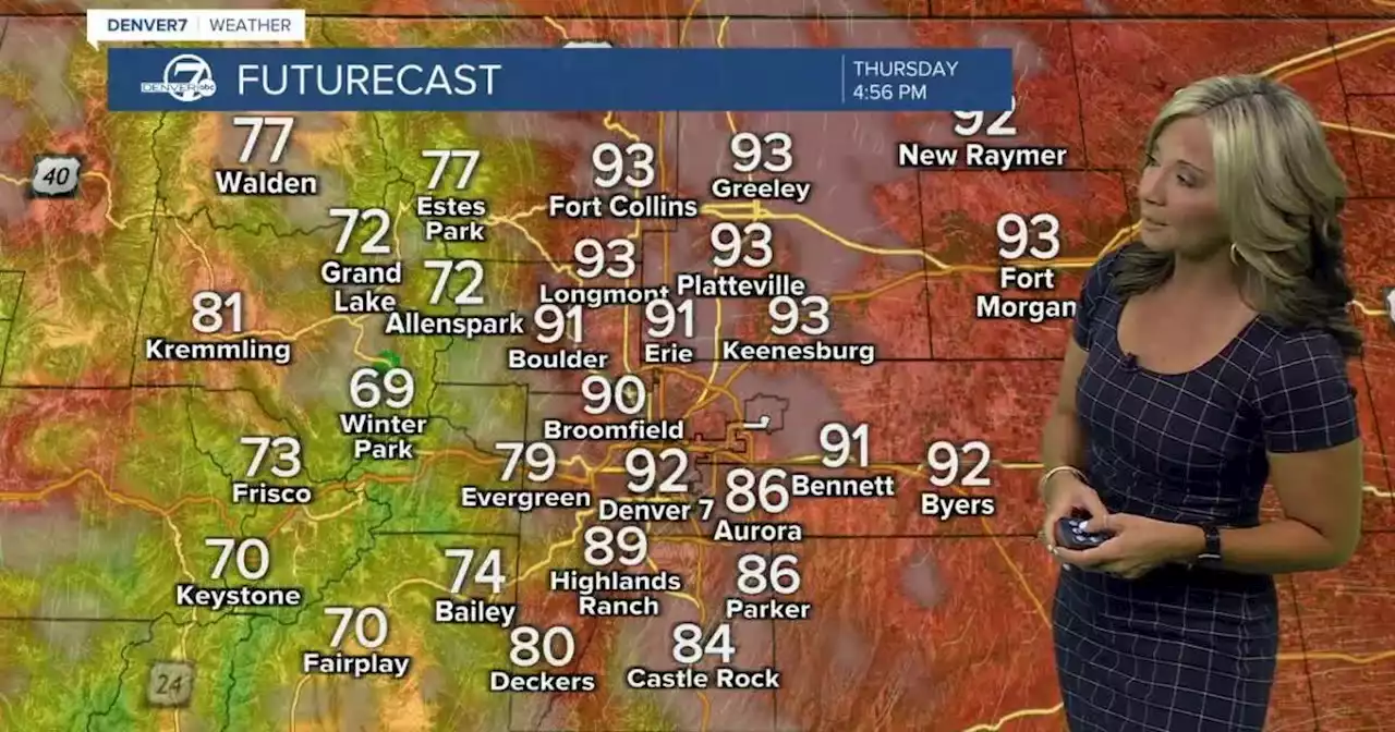 Some near-record heat for Denver this afternoon