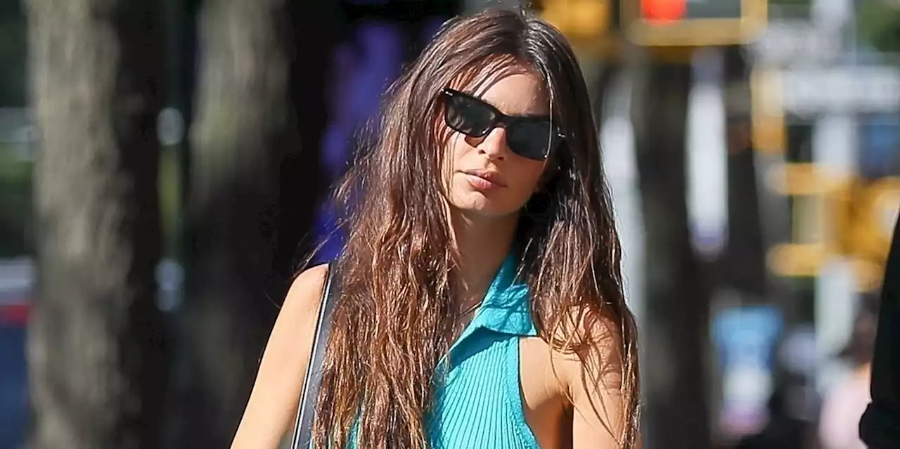 Emily Ratajkowski's Latest Dog-Walking Uniform Involves the Tiniest Short Shorts