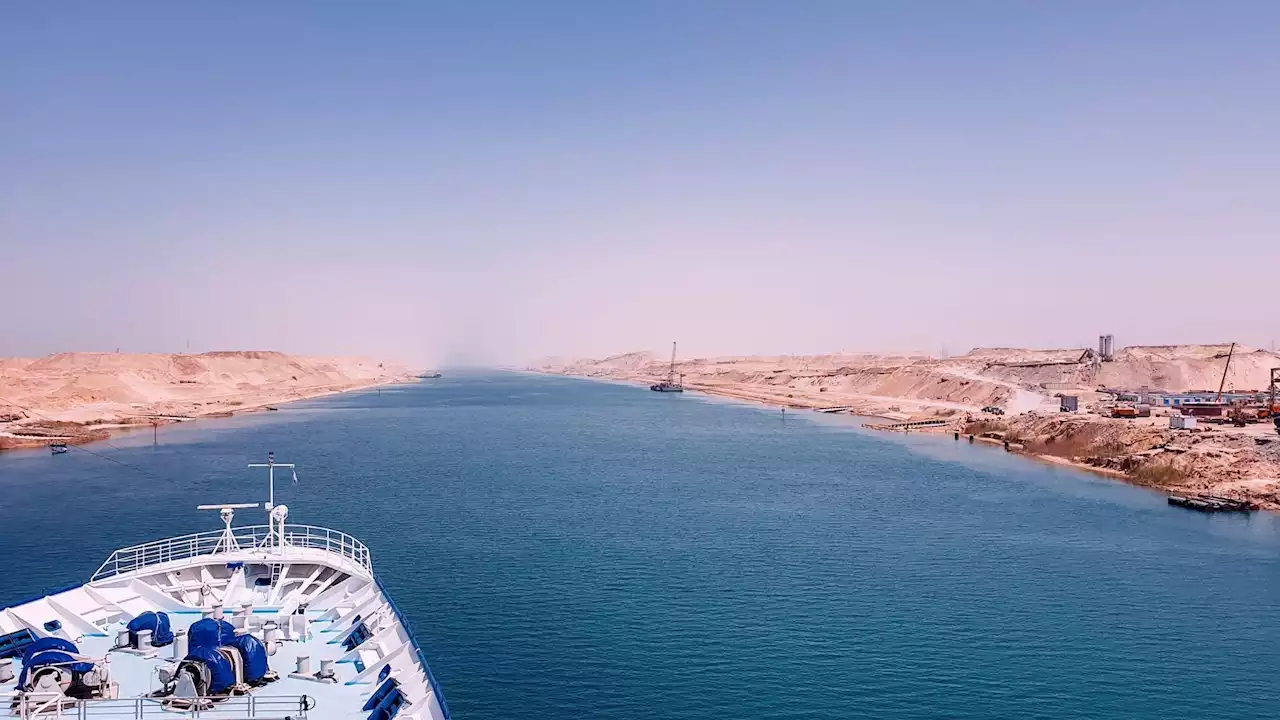 Another ship got stuck in the Suez Canal, blocking traffic for a few hours