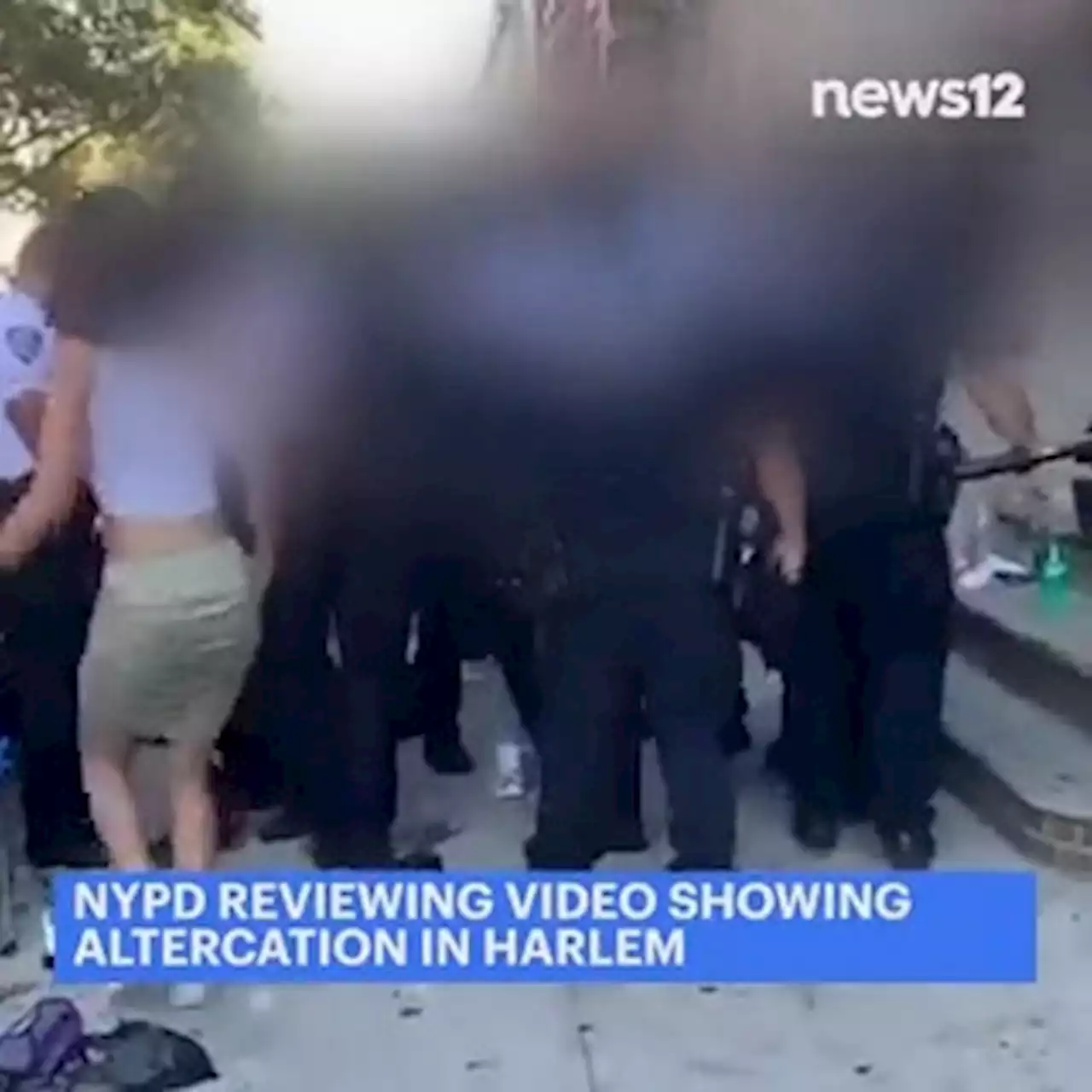 NYPD reviewing viral video of altercation between woman and police officer in Harlem