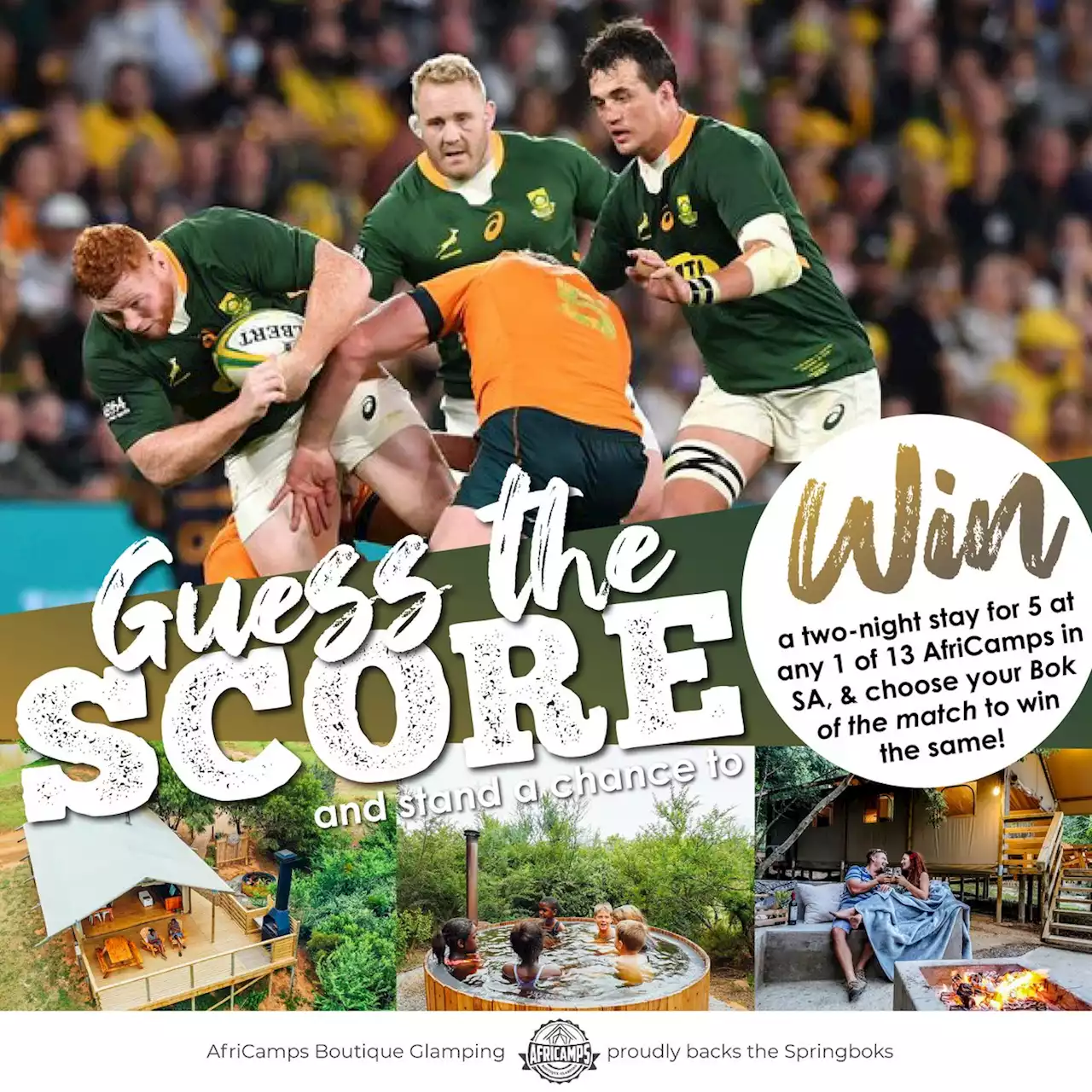 SA Rugby Mag: Springboks vs Australia|AfriCamps Boutique Glamping South Africa