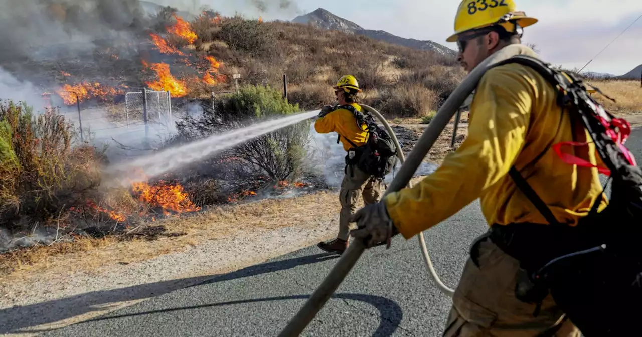 Firefighters make progress but East County blaze just 5 percent contained