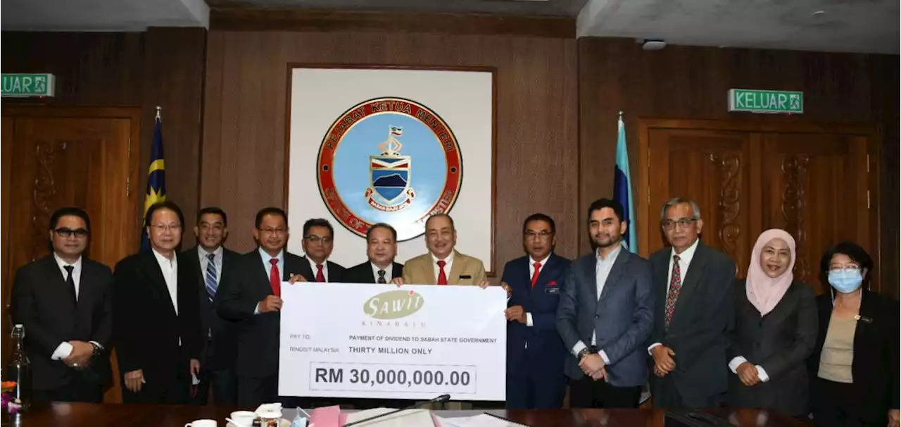 Sabah gets RM30mil dividend from Sawit Kinabalu