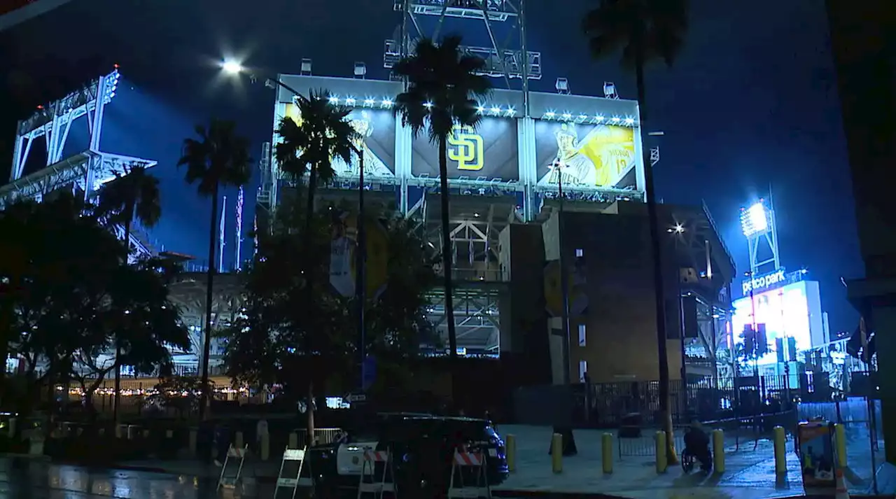 Tropical Storm Kay rain delays Padres-Dodgers game