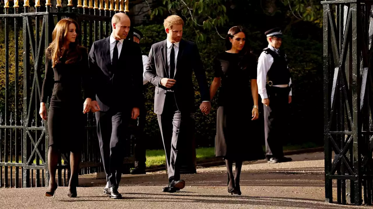 Queen Elizabeth live updates: Princes William, Harry view flowers with their wives