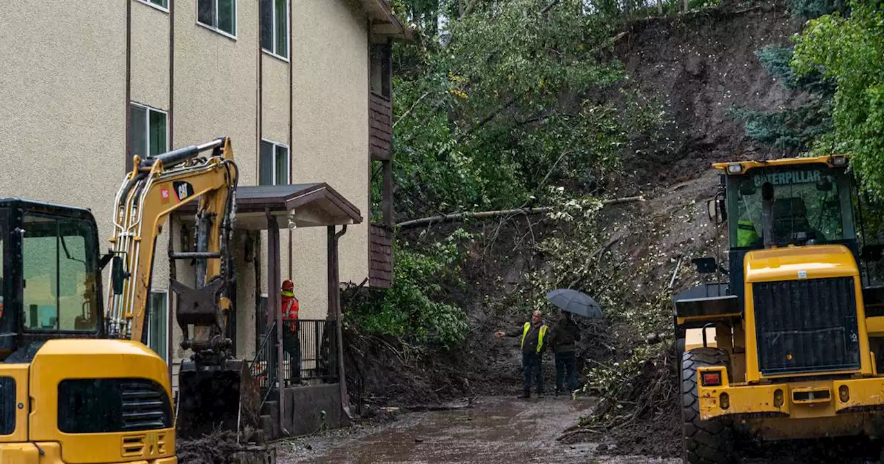 Burst of rain triggers landslide at Anchorage apartment complex as wet weather deluges Southcentral Alaska