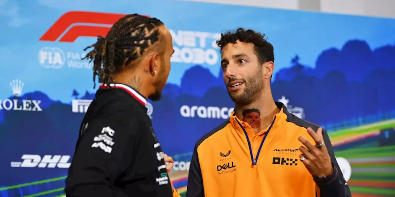 Hamilton Downplays F1 Rumors that Ricciardo Is Coming for His Mercedes Seat