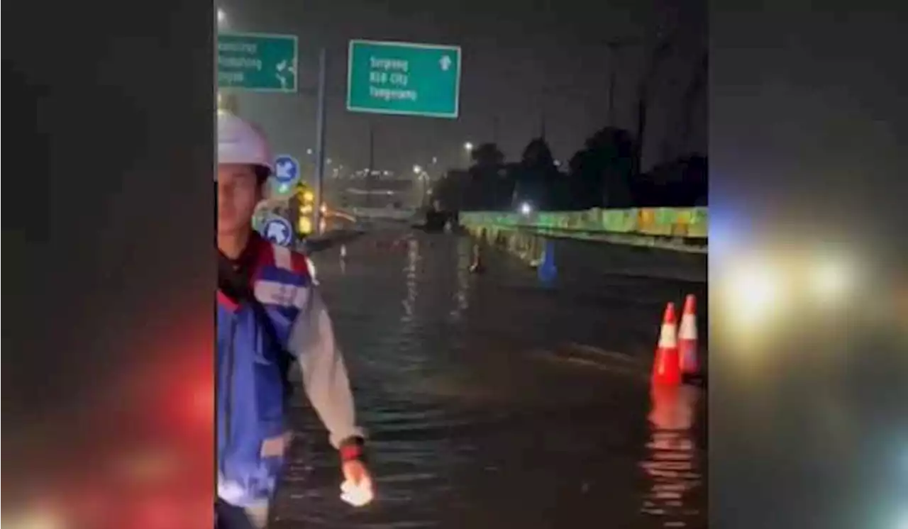 Banjir Surut, Tol BSD Pondok Aren-Serpong Dibuka Kembali