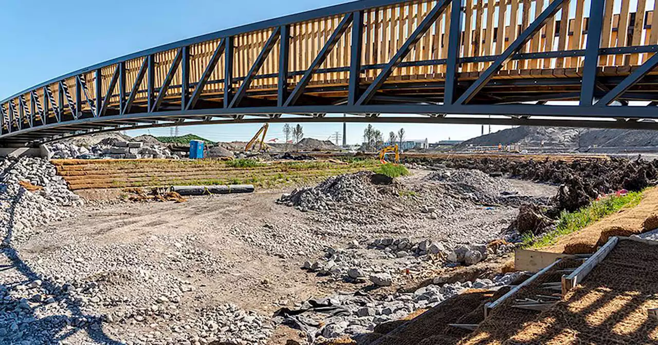 This brand new Toronto bridge crosses a river that doesn't even exist yet