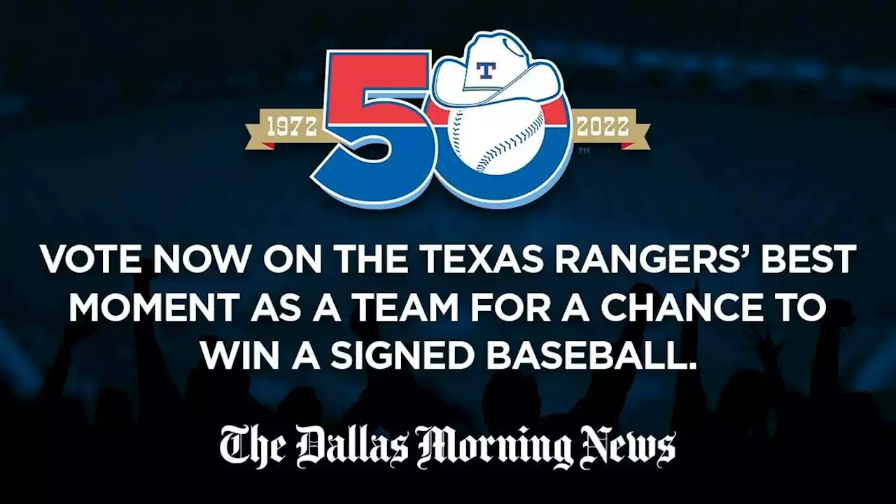 Score big with our Texas Rangers signed baseball giveaway