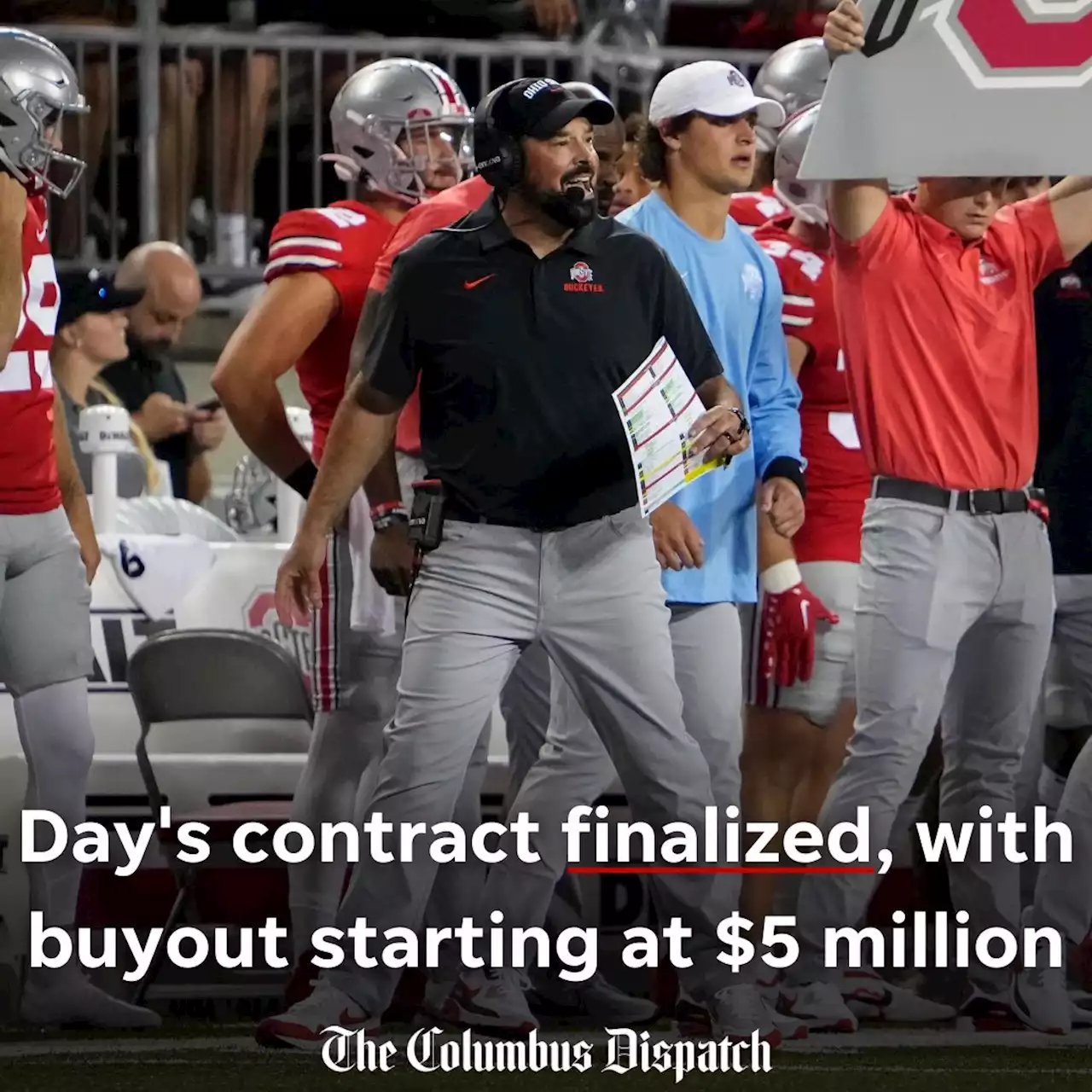 Ohio State football coach Ryan Day's contract finalized, with buyout starting at $5 million