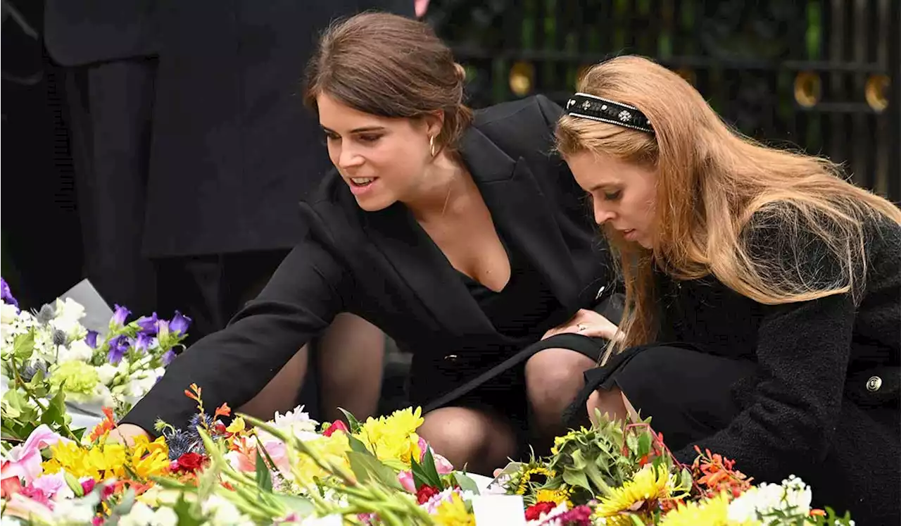 Princess Beatrice and Princess Eugenie seen holding hands in first moving photo since Queen Elizabeth II's death