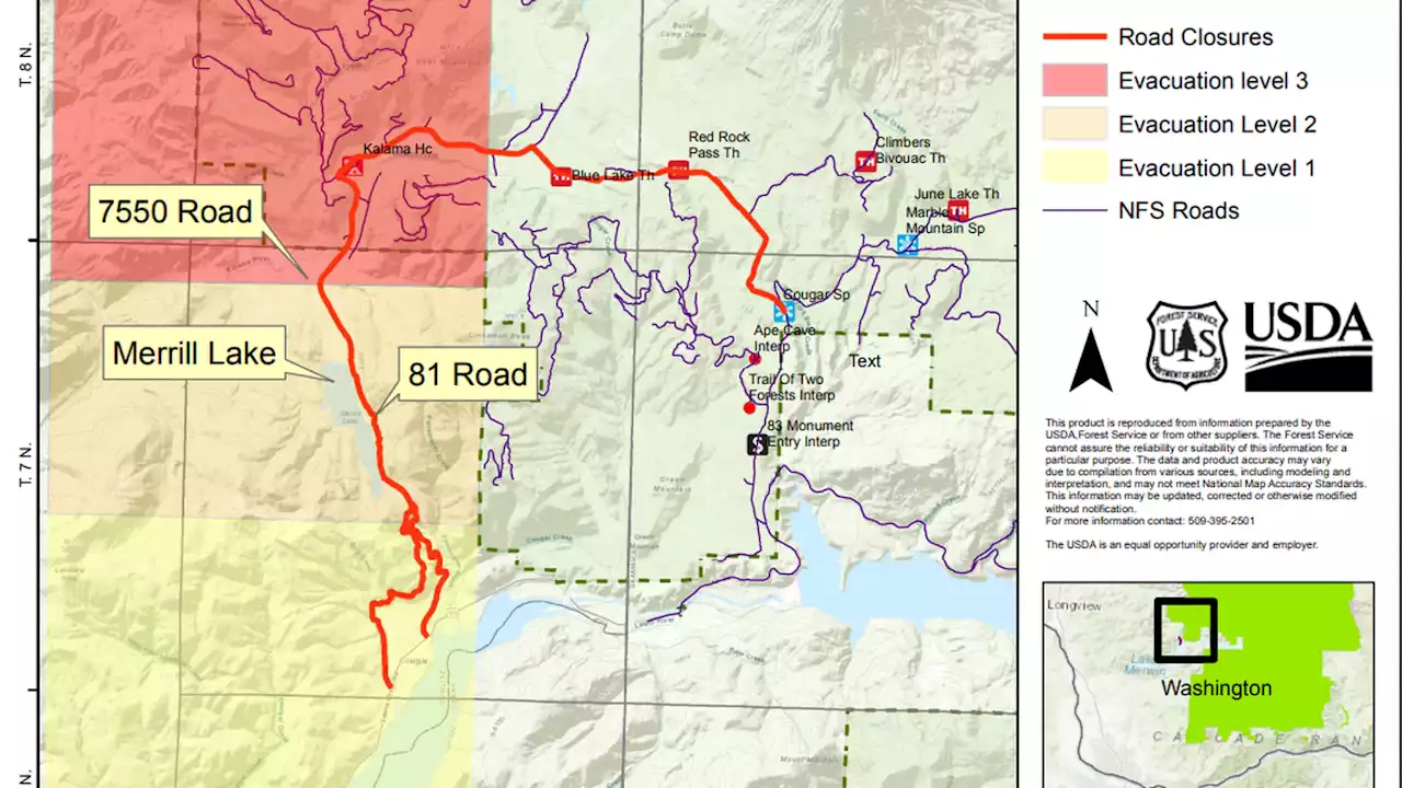 Kalama Fire continues to grow, prompting evacuation orders