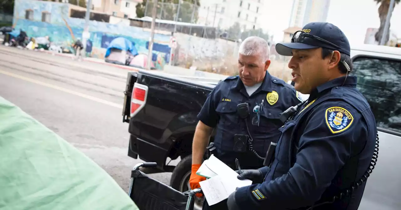 San Diego police arrest homeless people but no convictions