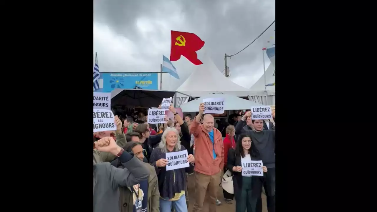 Les écolos ont organisé une manif' au sein même de la Fête de l’Huma