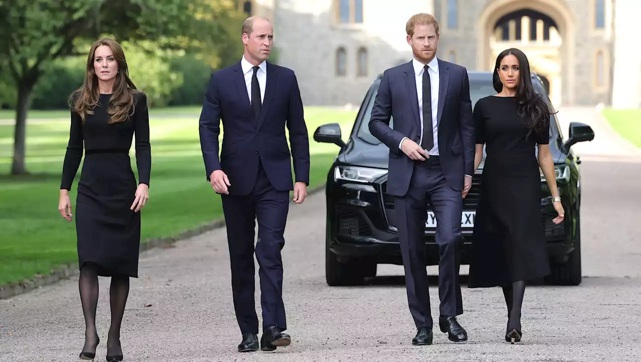 Prince William & Kate Middleton Reunite With Prince Harry & Meghan Markle After Queen's Death