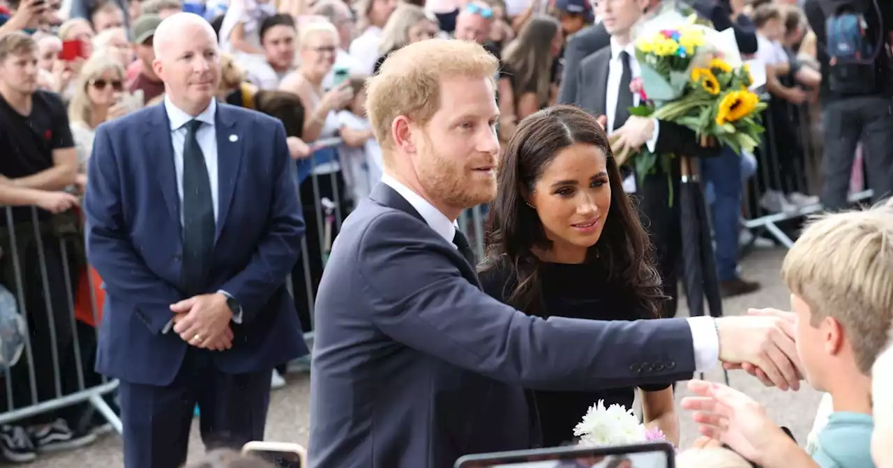 Harry and Meghan join William and Kate to observe tributes