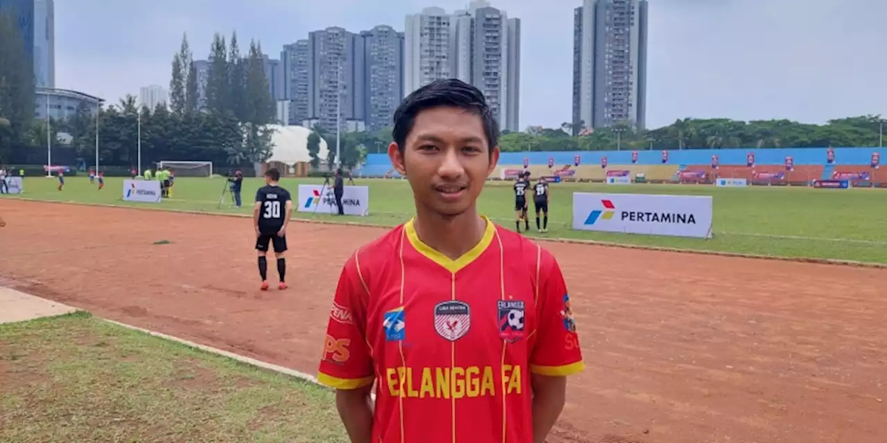 Tundukkan Bina Taruna, Pencetak Gol Perdana Erlangga FA Ucap Syukur